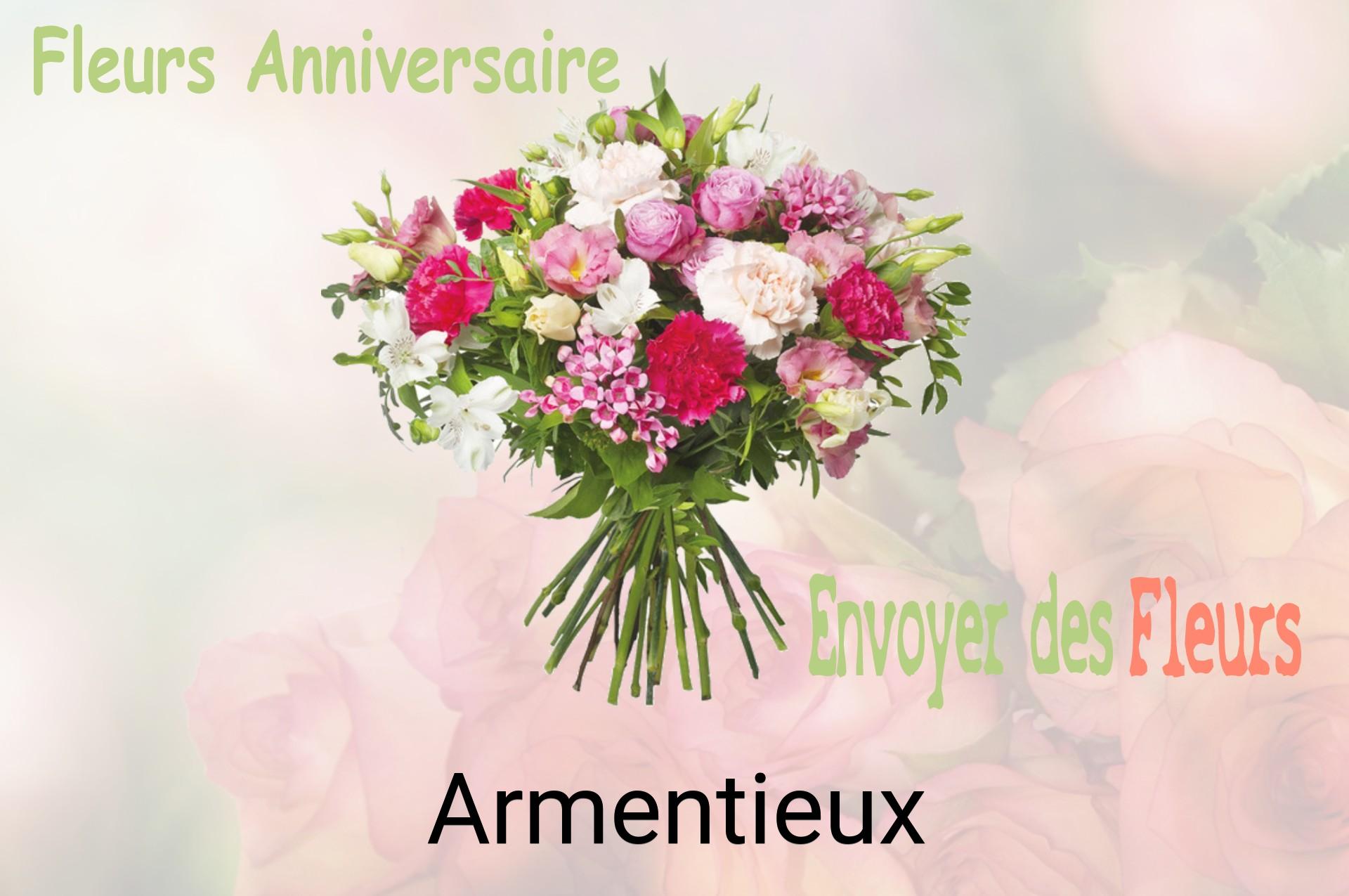 Bouquet de fleurs d’anniversaire livré à Armentieux