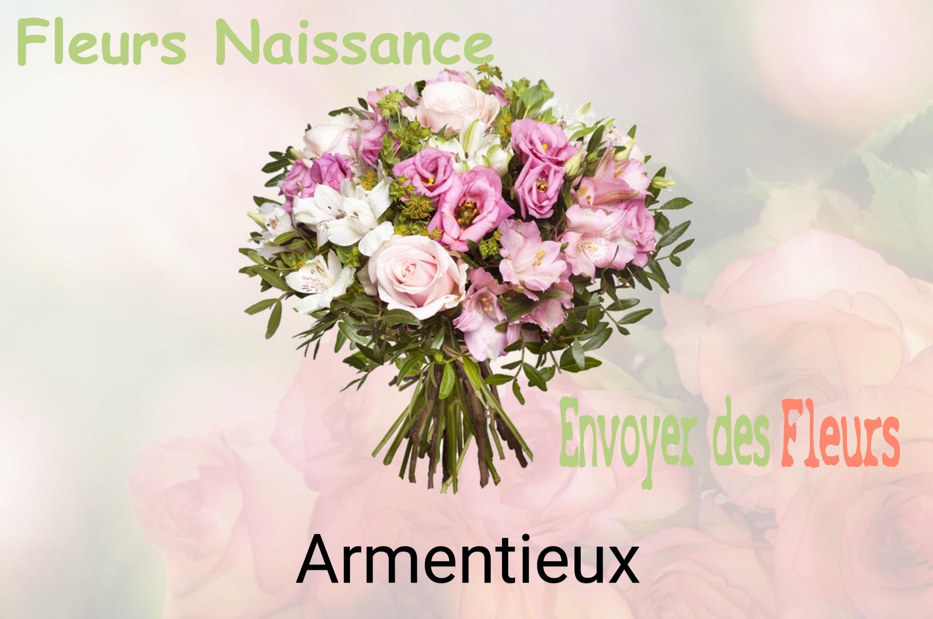 Bouquet de fleurs de naissance livré à Armentieux